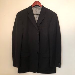 Black Pinstripe Suit